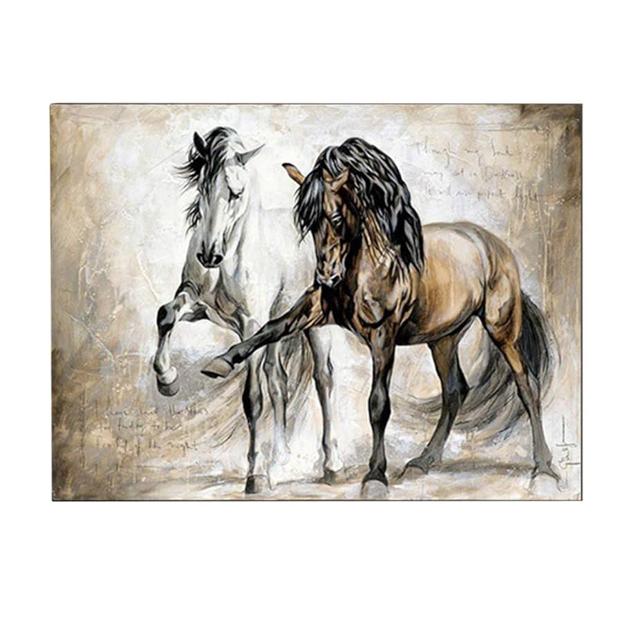 Amazon｜Urhomy 動物の馬の絵 馬の絵 絵画 ポスター 馬 フォト
